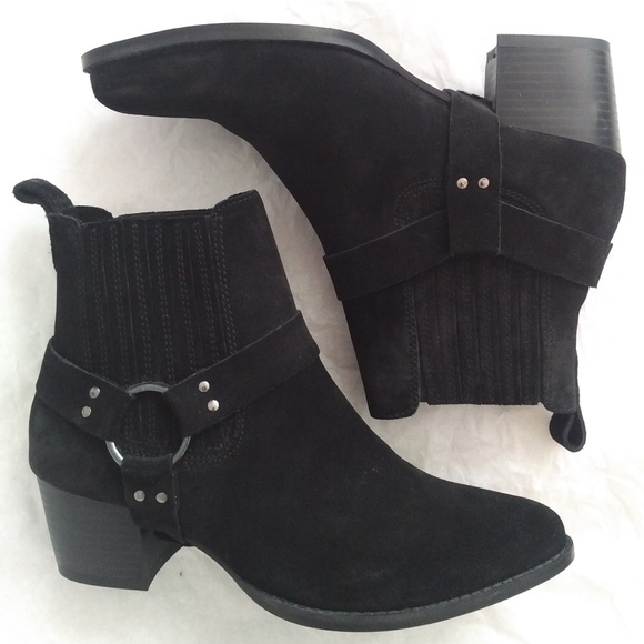 H&M Shoes - H&M Suede Leather Western Boots NWOT 6
